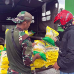 Kodim 1710/Mimika Salurkan Beras SPHP untuk Warga Timika