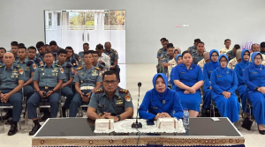 Danlanal Dabo Singkep Ikuti Vicon Sosialisasi Reformasi Birokrasi dan P4GN Bersama BNNP Kepri