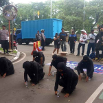 Ogoh-Ogoh Tikus Iringi Long March LAKI dan MAGSI Sambut Hakordia di Kota Bekasi