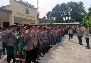 Polsek Cabangbungin Gelar Apel Besar Lintas Unsur