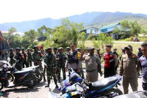 Prajurit Kodim 1714/PJ Bersama Polri Gelar Patroli Gabungan