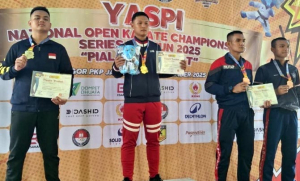Personel Batalyon C Pelopor Sabet Emas dan Perak di Kejuaraan Karate YASPI 2025
