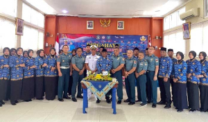 Lanal Sabang Peringati HUT ke-54 Korpri dengan Doa Bersama dan Pemotongan Tumpeng