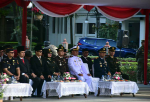 Danlanal Bandung Hadiri Upacara Hari Bela Negara Ke-77