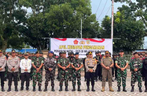 Dandim 1710/Mimika Ikuti Apel Kesiapan Pengamanan Natal 2025 di Timika