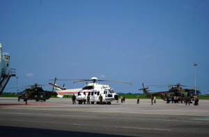 Dankodaeral I Sambut Presiden RI Prabowo Subianto di Bandara Kualanamu