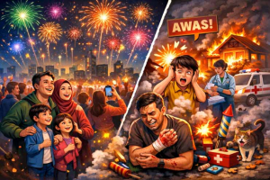 Euforia Tahun Baru dan Risiko Petasan yang Perlu Diwaspadai