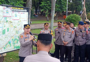 Brimob Batalyon C Pelopor Layani Aksi Damai di Sekitar Monas dengan Pelayanan Humanis