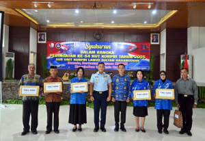 Danlanud Sultan Hasanuddin Hadiri Syukuran HUT Ke-54 Korpri