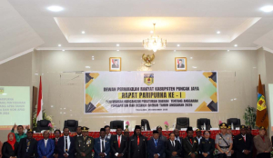 Kodim 1714/PJ Hadiri Sidang Penyerahan Raperda APBD 2026