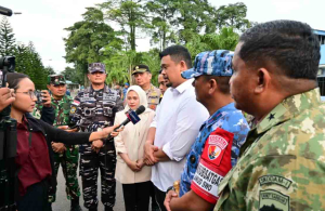 Dankodaeral I Sambut Kedatangan Wapres Gibran di Medan
