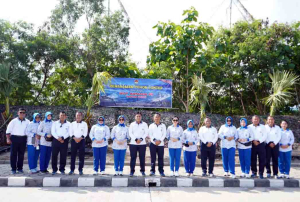 Danlanal Bandung Meriahkan HUT Armada RI 2025 dengan Olahraga Bersama
