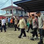 Danlanal dan Forkopimda Sibolga Sambut Presiden Prabowo Tinjau Pengungsian