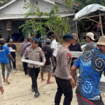 Brimob Polda Metro Jaya Mulai Bangun Jembatan Presisi di Pebayuran