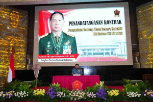 Irjen TNI Pimpin Penandatanganan Kontrak Pengadaan Barang/Jasa UO Mabes TNI TA 2026