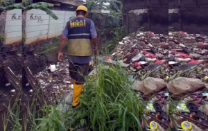 Camat Rawalumbu Tinjau Pengangkutan Sampah Pascabanjir di Jaring Polder Pengasinan