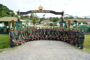 Danrem 172/PWY Kunjungi Kompi A Yonif TP 815/WGT