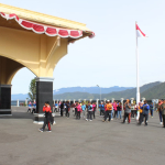 Kodim 1714/Puncak Jaya Hadiri Senam Jumat Sehat Bersama Pemda