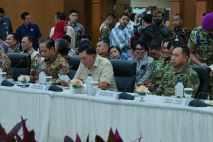 Panglima TNI Dampingi Menhan Hadiri Entry Meeting Pemeriksaan Keuangan di BPK RI