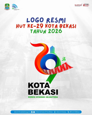 Logo HUT Ke-29 Kota Bekasi 2026 Resmi Dirilis
