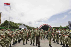 Wapang TNI Tinjau Yonif TP 888