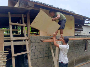 TMMD Morotai Percepat Perbaikan Rumah Warga