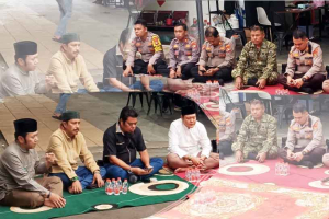Pererat Sinergitas, Thela’s Cafe Jatiasih Gelar Buka Puasa Bersama TNI-Polri