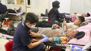 Aksi Nyata Brimob Tambah Stok Darah Ramadan