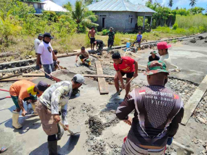 TMMD Morotai Cor Plat Deker Gorong-Gorong