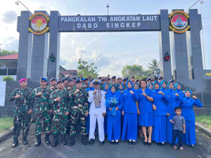 Lanal Dabo Singkep Lepas Prajurit dengan Pagar Kehormatan