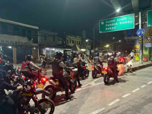 Brimob Intensif Patroli Sahur Terakhir Ramadan