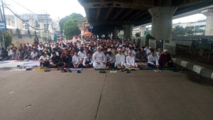 Polsek Pademangan Amankan Sholat Id di Al-Mukaromah