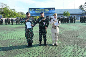 Danlanud Sjamsudin Noor Lepas Dua Personel Purna Tugas