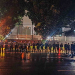 Brimob Perketat Patroli Dini Hari di Sudirman dan Semanggi