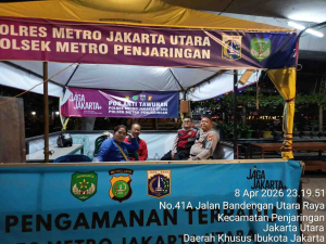 Polsek Penjaringan Perkuat Pos Pantau, Libatkan Warga Cegah Tawuran Malam