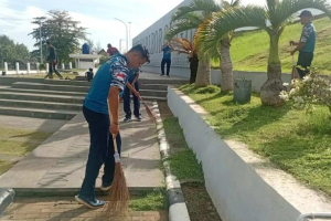 Lanal Bengkulu Aksi Bersih Benteng Marlborough, Dorong Kesadaran Kolektif Jaga Warisan Sejarah