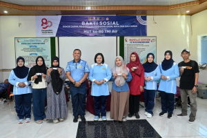 Lanud Sjamsudin Noor Gelar Layanan Kesehatan Gratis dan Bazar Murah