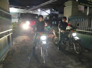 Patroli Malam Terpadu TNI Serta Komduk Perketat Pengamanan Wilayah Tangerang