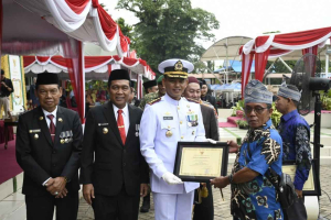 Danlanal Banjarmasin Pimpin Upacara HUT ke-77 Proklamasi ALRI Divisi IV