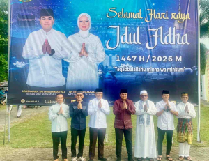Kasal Muhammad Ali Sholat Idul Adha di Tanjungpinang, Danlanal Bintan Perkuat Pengamanan