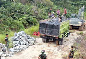 Satgas Bakti TNI AD Siapkan Pembangunan Jembatan Penghubung di Mentawai