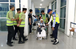 Lanud Sjamsudin Noor Kawal Keberangkatan Jamaah Haji Kalsel