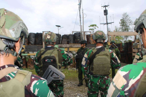 Wapangkoops TNI Habema Cek Kesiapan Prajurit di Dekai