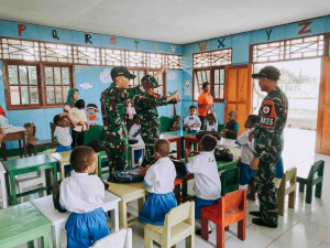 Prajurit Koops TNI Habema Gelar Layanan Kesehatan Serentak di Pelosok Papua