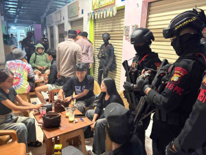 Patroli Gabungan Brimob dan Polres Tangsel Gagalkan Balap Liar