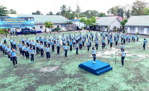 Danlanud Sjamsudin Noor Perkuat Soliditas Personel Lewat Olahraga Bersama