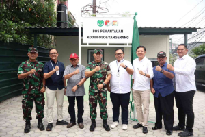 Dandim 0506/Tangerang Resmikan Pos Pemantauan di Serpong Utara