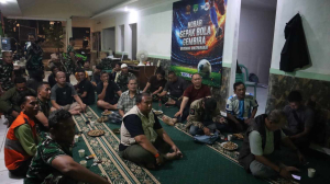 Kodim Jaksel Gelar Nobar Sepak Bola, Perkuat Kedekatan TNI dan Warga