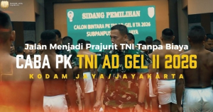 Kodam Jaya Buka Rekrutmen Caba PK TNI AD Gelombang II 2026