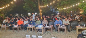 Danramil Ciputat Nobar Piala Dunia 2026 Bersama HMI dan Forkopimda
